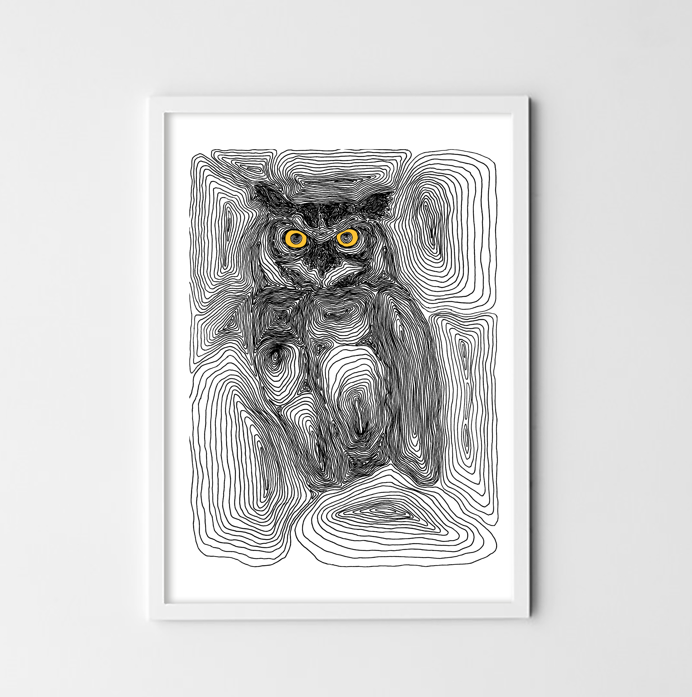 Owl - digital print